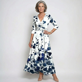 Emily - Maksimalus Suknelė su Gėlėmis