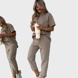 Dvigubo Spalvos Medvilnės 2 Dalių Komplektas