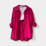 Dvispalvis Vasaros Komplektas Topas ir Šortai