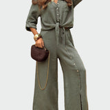 Moteriškas, modernus, vienos spalvos, dvikomplektis kostiumas