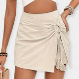 Aukštos Juosmens Šortai su Sijonu