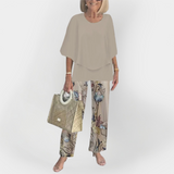 Stilingas Komplektas su Patogia Marškinėliais ir Kelnėmis