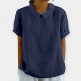 Medvilninė Marškinė su Apykakle