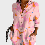 Medvilninė Marškinėliai su Gėlių Raštu