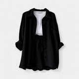 Dvispalvis Vasaros Komplektas Topas ir Šortai