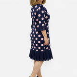 Victoria – klostuota suknelė su taškučiais