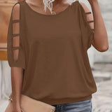 Adel – Elegantiška palaidinė atvirais pečiais ir „cut-out“ detalėmis