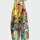 Retro gėlių kombinezonas