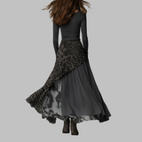 NKEM – Leopardo rašto maksi suknelė