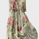 Romantiška gėlių suknelė