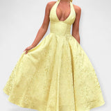 Minkštas Suknelė su Atvira Nugarą ir Korseto Dizainu